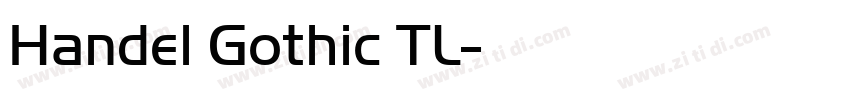 Handel Gothic TL字体转换